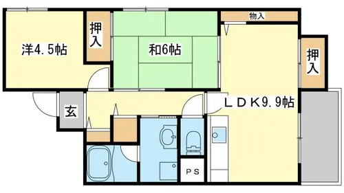 ルークレジデンス姫路Ⅰ【701号室】の間取り