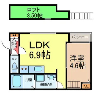 Le Ciel 大秋町【2階】の間取り