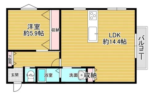 ラ・オプティムス【301号室】の間取り