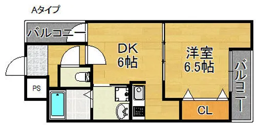 フジパレス清水丘Ⅱ番館【2階】の間取り