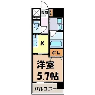 エスポアール泉【5階】の間取り