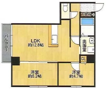 あきない通り西原【2階】の間取り