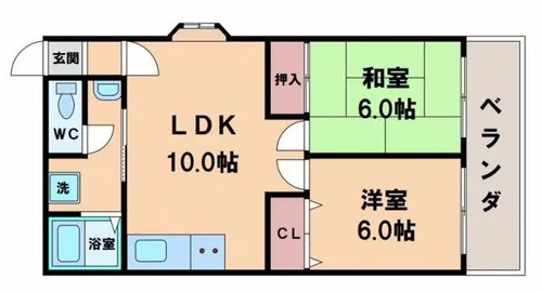 メゾン・リリス【2階】の間取り