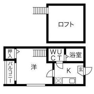 Stage 本陣【201号室】の間取り