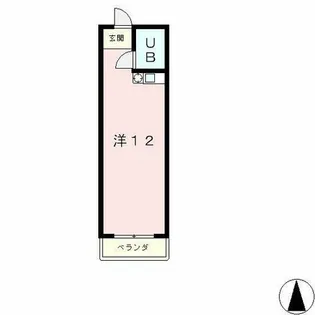 T・Oコーポ石山B棟【3階】の間取り