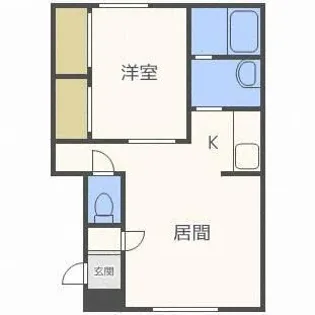 Wood Plaza【102号室】の間取り