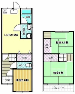 大阪府羽曳野市島泉9丁目【一戸建】の間取り
