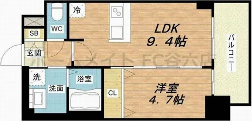 プレサンス新大阪ジェイズ【12階】の間取り