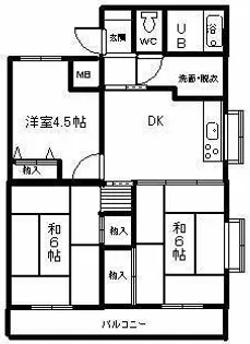 アネックス平野【4階】の間取り