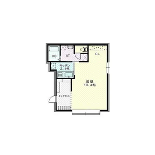 SOARE真駒内【402号室】の間取り
