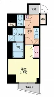 フォレステージュ北堀江【2階】の間取り
