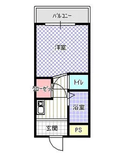 有馬パレス野崎【204号室】の間取り