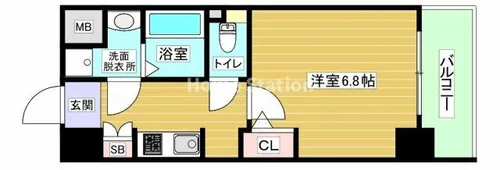 大阪府大阪市此花区西九条3丁目【マンション】の間取り
