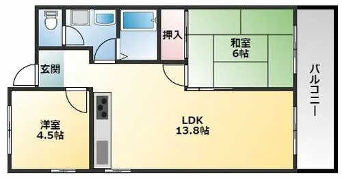 メゾン大邦国分【3階】の間取り