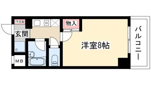 星ヶ丘GODIVA【601号室】の間取り