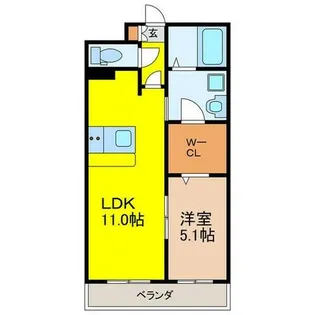 パークレジデンス汐路町【2階】の間取り