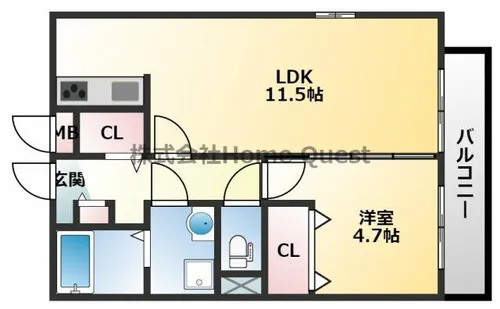 M・メゾン【3階】の間取り