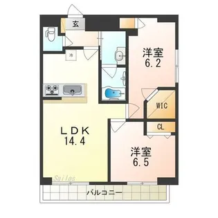 ルノボ’s三国ヶ丘【2階】の間取り