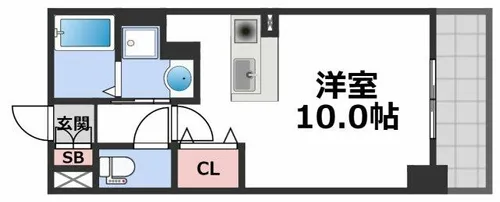 アット長田【1階】の間取り