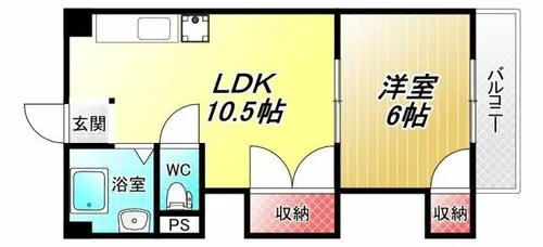 山本北コーポラス1棟【3階】の間取り