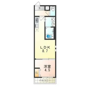 フジパレス高石Ⅱ番館【1階】の間取り