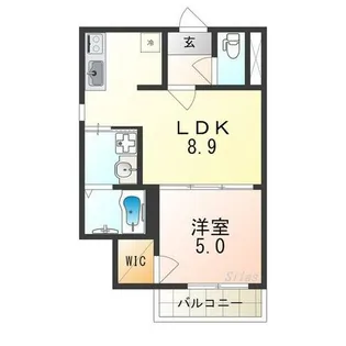 フジパレス高石Ⅲ番館【1階】の間取り