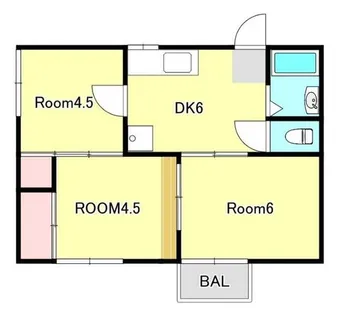 コスモハイツ ウエダ【2階】の間取り