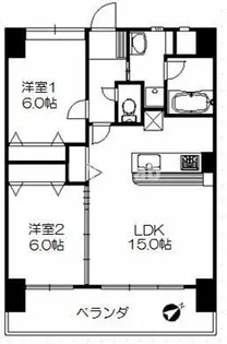 福岡県大野城市東大利2丁目【マンション】の間取り