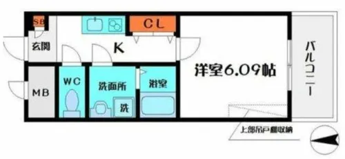 ウインズコート都島【5階】の間取り