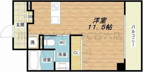 アーデンタワー南堀江【10階】の間取り