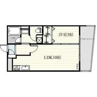 プルーリオン高宮【2階】の間取り