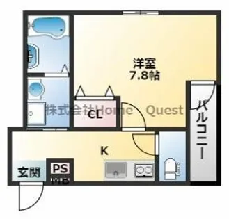 フジパレス長原駅西Ⅵ番館【2階】の間取り