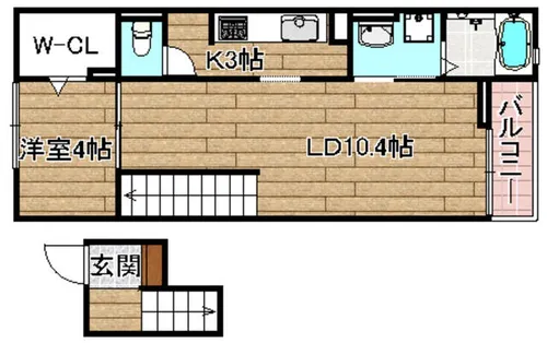 ルミナスハート【4階】の間取り