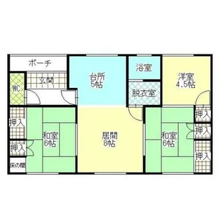 北海道網走郡津別町字共和【一戸建】の間取り