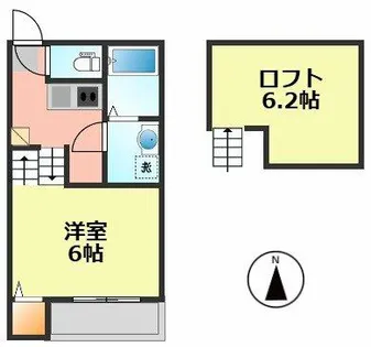 Arbre志賀本通【1階】の間取り