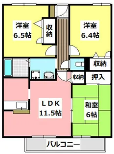 ディアス下井【2階】の間取り