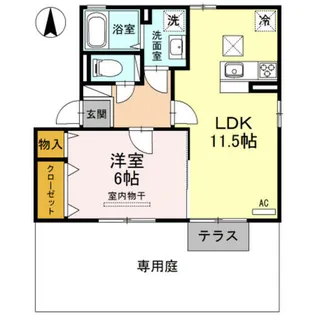 兵庫県尼崎市南武庫之荘4丁目【アパート】の間取り