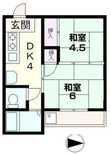 レドンダカサ朝日ヶ丘【1階】の間取り