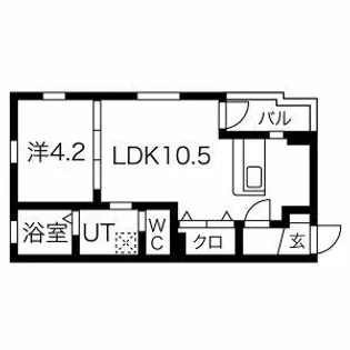 DEVELD菊井【3階】の間取り