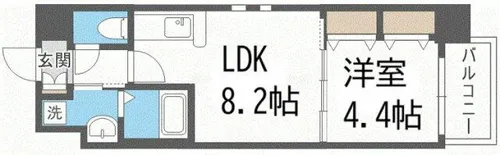 アーバネックス梅田東【2階】の間取り