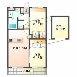 マウントック・レオ【2階】の間取り