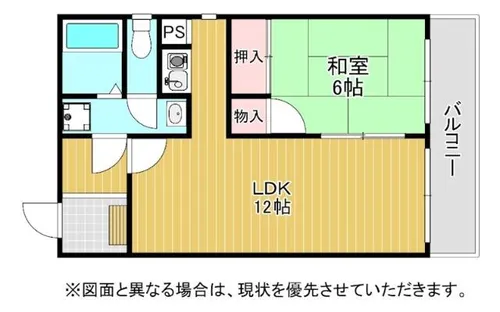 福岡県北九州市小倉北区重住3丁目【アパート】の間取り