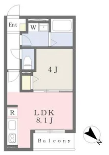 PRIME CUBE【304号室】の間取り