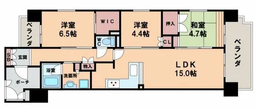 ルネグラン阿倍野松崎町【9階】の間取り