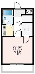 大阪府堺市東区北野田【マンション】の間取り