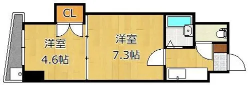 ロイヤルマキシム【7階】の間取り