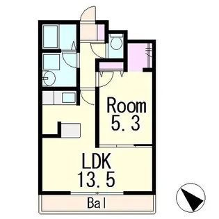 ボア・ソルテ壱番館【2階】の間取り