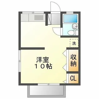 ハレモアナ【1A号室】の間取り