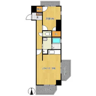 ウィンド ヌーブ あづま【2階】の間取り