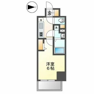 ディアレイシャス東別院【206号室】の間取り